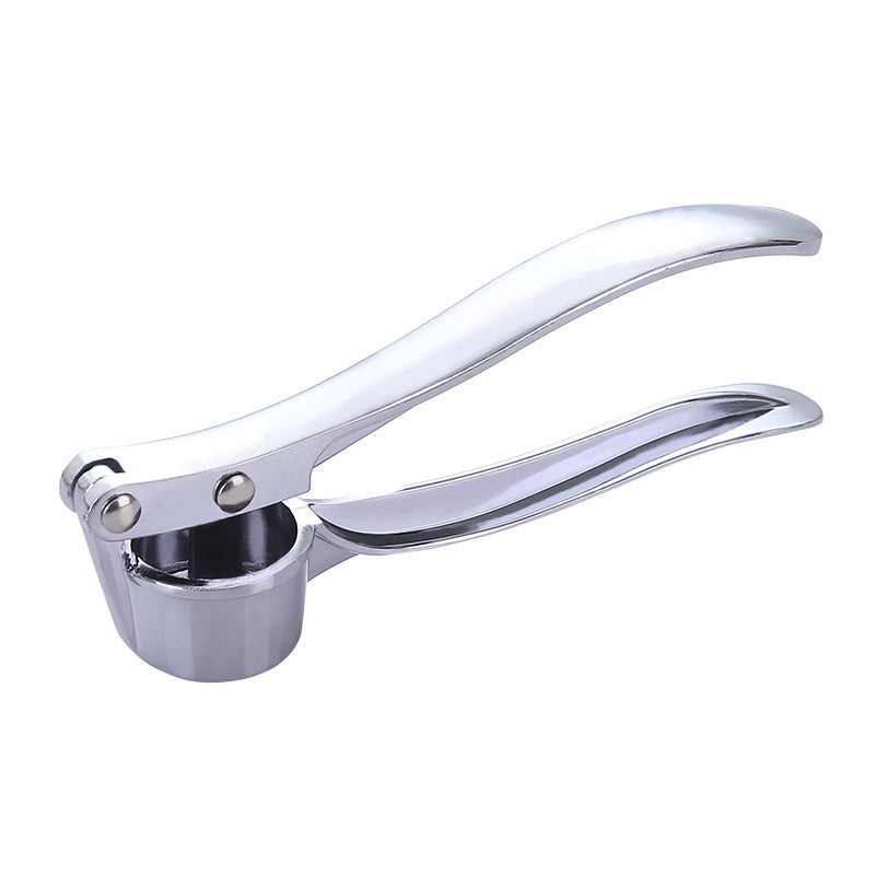 Stainless Steel Garlic Press – Manual Crusher, Mincer & Squeezer for Kitchen Use
