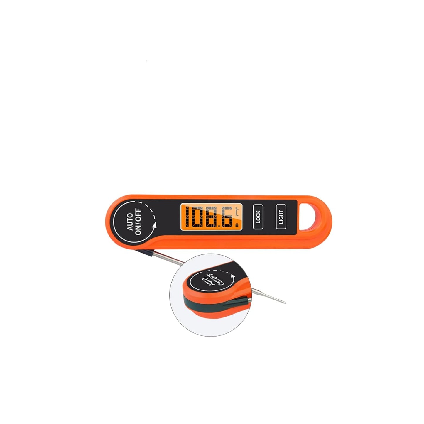 Instant Read Digital Meat Thermometer - Perfect for Home Chefs, BBQ Enthusiasts, and Baking - Calibrated, Fast, and Waterproof