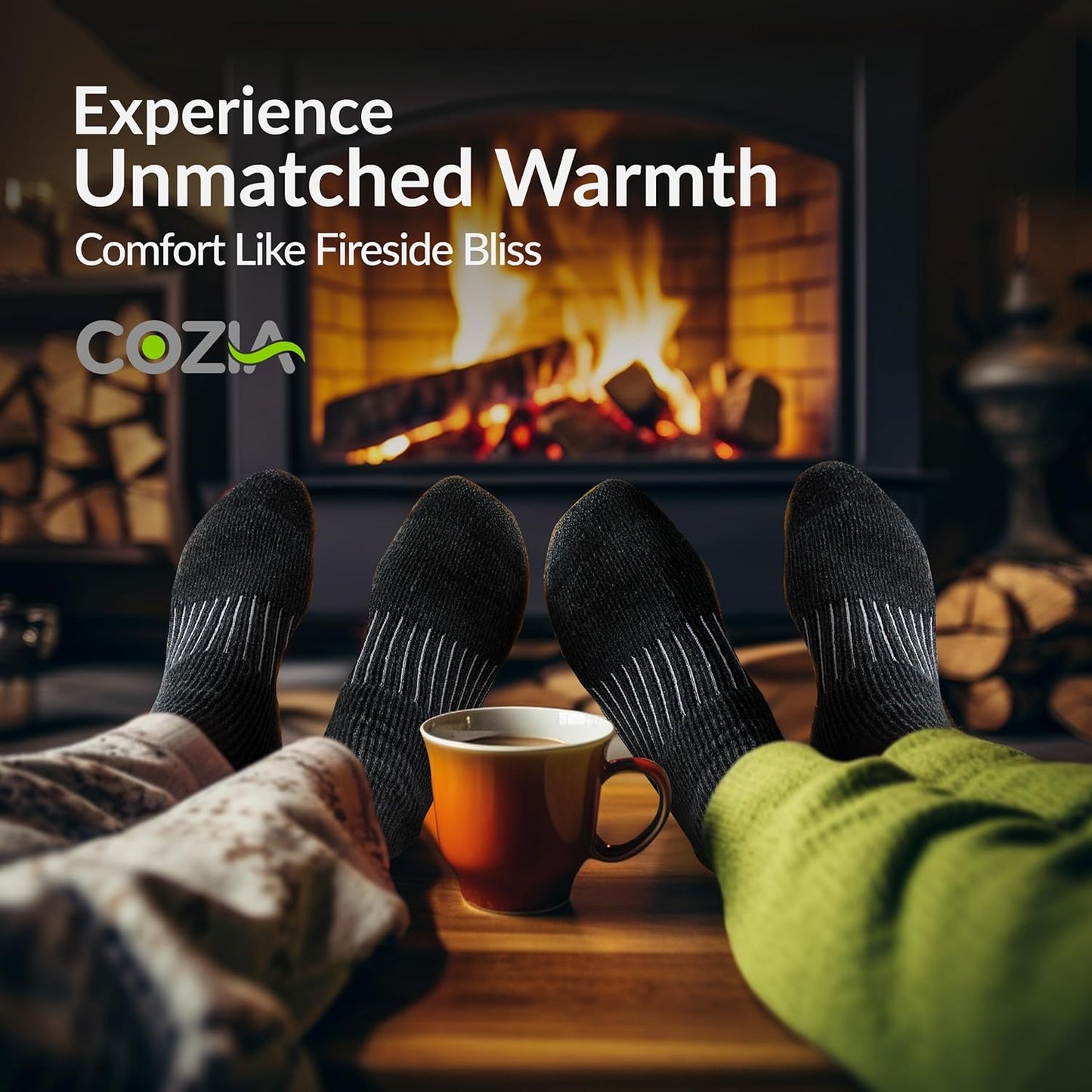 Merino Wool Winter Socks - Warm & Cozy Boot Socks for Men & Women | Casual Cold-Weather Comfort