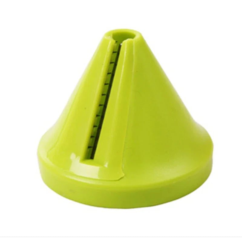 Multi-Function Vegetable Spiral Shredder – Manual Rotating Peeler & Grater for Kitchen Use