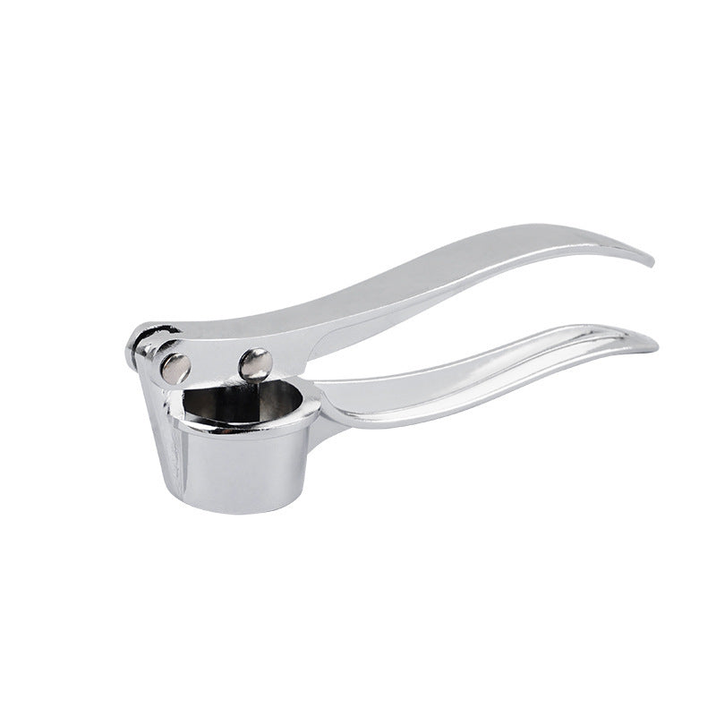 Stainless Steel Garlic Press – Manual Crusher, Mincer & Squeezer for Kitchen Use
