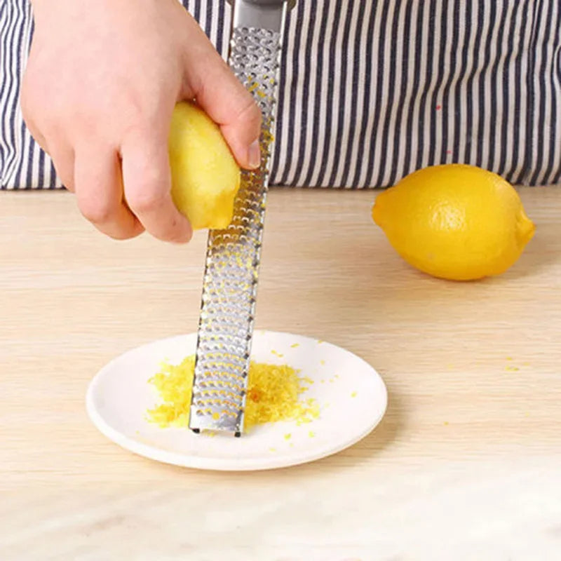Stainless Steel Handheld Cheese Grater – Multi-Purpose Garlic, Vegetable, Lemon Zester & Grinder