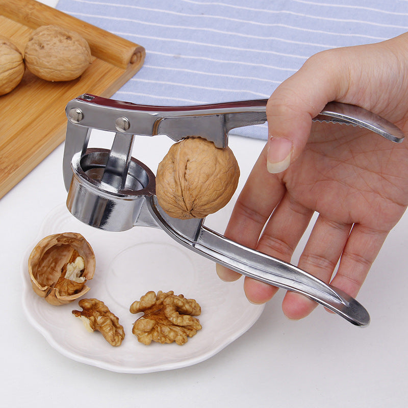 Stainless Steel Garlic Press – Manual Crusher, Mincer & Squeezer for Kitchen Use