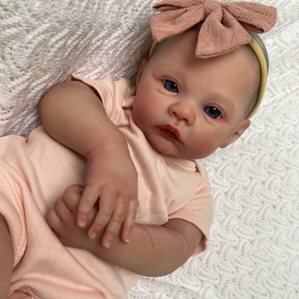 18" NPK Reborn Baby Doll – Handmade Lifelike Soft Body with 3D Skin & Veins, Collectible Gift