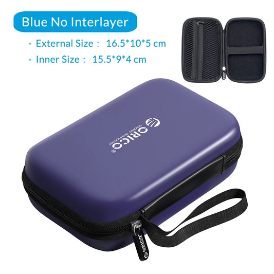 ORICO External Storage Hard Case HDD SSD Bag for 2.5 Hard Drive Power Bank USB Cable Charger Power Bank Earphone Case