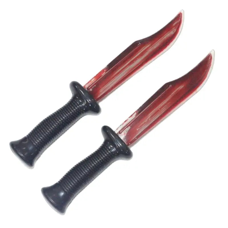 Halloween Decorations Fake Blood Knife Plastic Toys