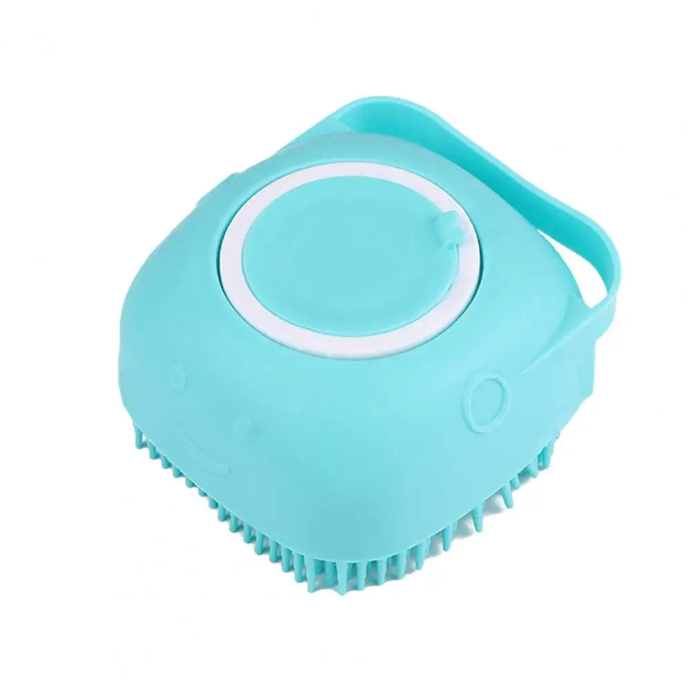 Bathroom Dog Bath Brush Pet Bath and Shampoo Brush Grooming Comb Silicone Dog Hair Grooming Cleaning Comb dog accessories