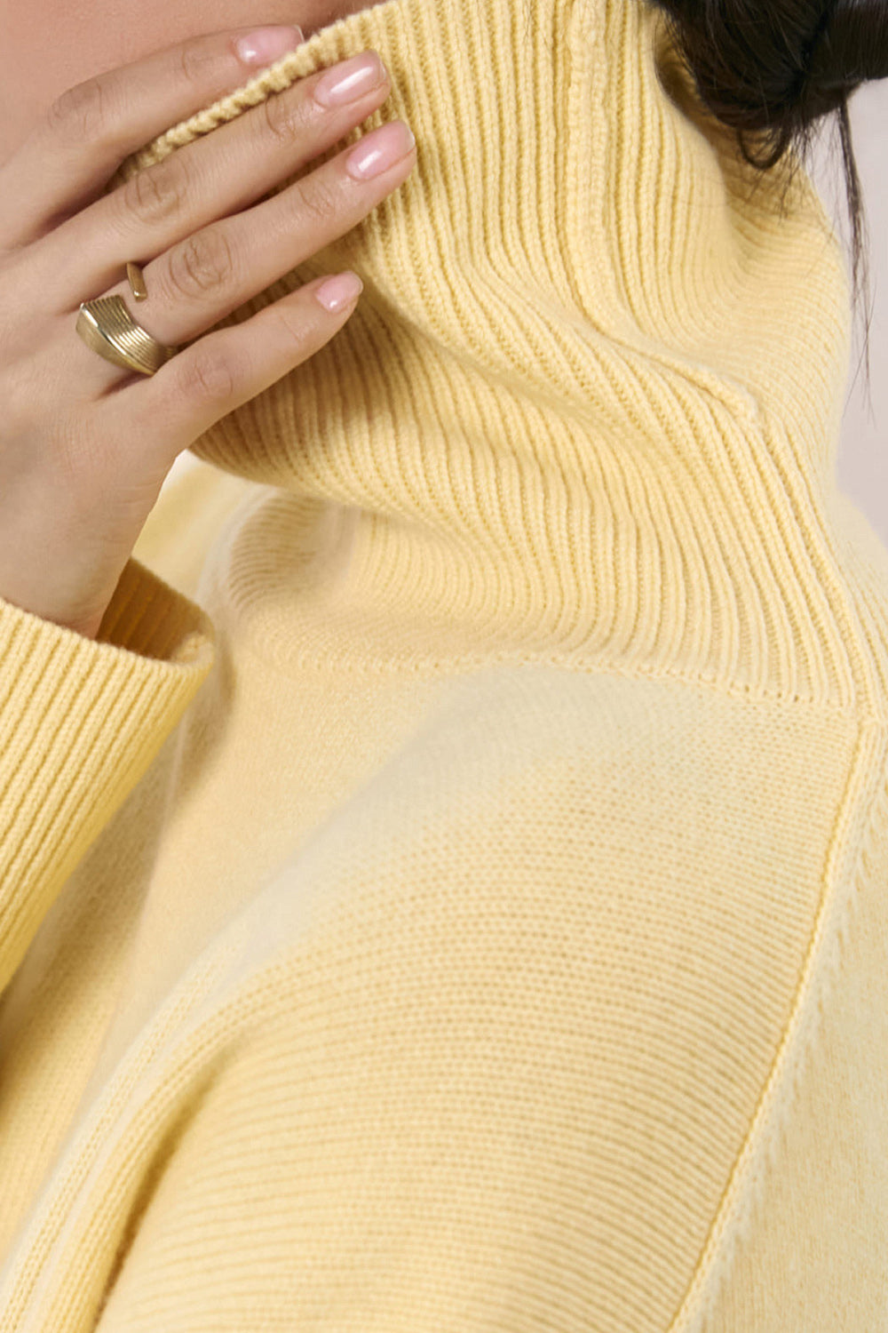 Basic Bae Turtleneck Long Sleeve Dropped Shoulder Sweater