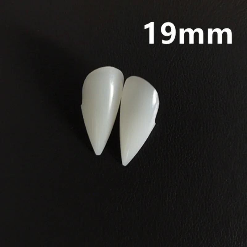 Suit Resin Vampire Teeth Fangs Halloween Props Diy Teeth Plus Glue Teeth Props Cosplay Environmentally Friendly Vampire Party