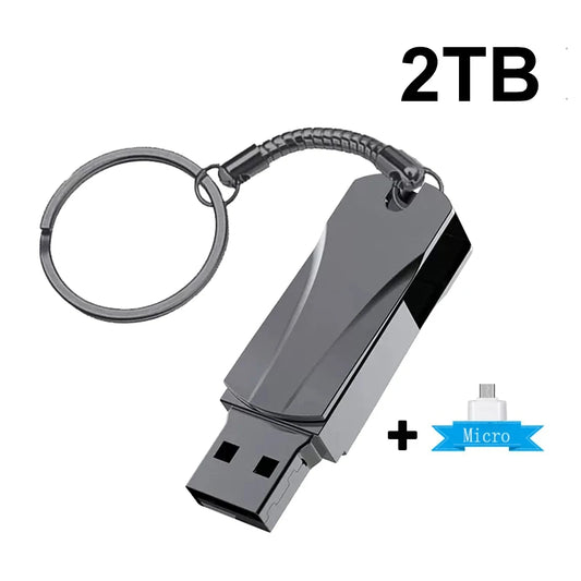 Metal Pendrive 2TB Cle USB 3.0 Flash Drives Hihg Speed Memoria USB Memory Stick 16TB Portable TYPE C OTG Pen Drive Free Shipping