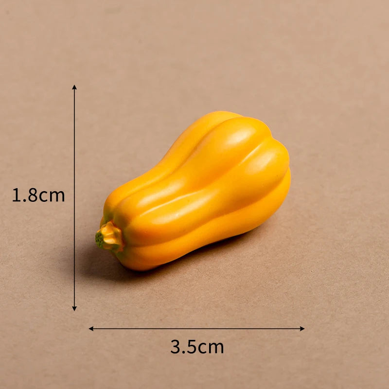 Mini Artificial Halloween Pumpkin Decor Simulation Vegetable DIY Craft Halloween Home Party Decoration Props Farmhouse Harvest