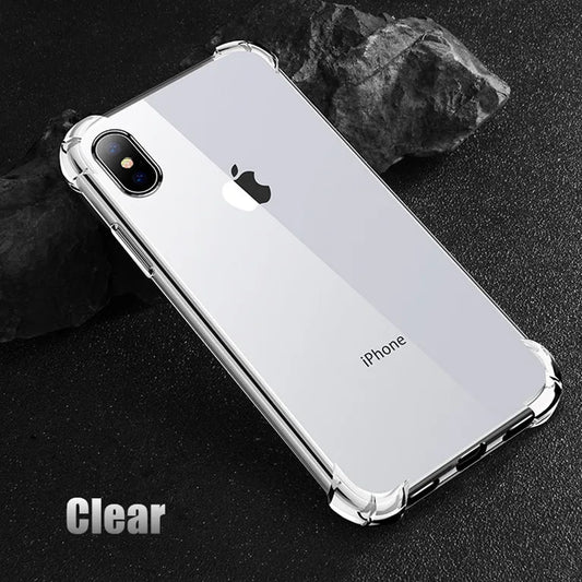 Transparent Defence Protect Shockproof light Case For Apples iPhone 14 13 12 11 XS Max XR X 8 6s Plus 15 Phone Airbag Cover