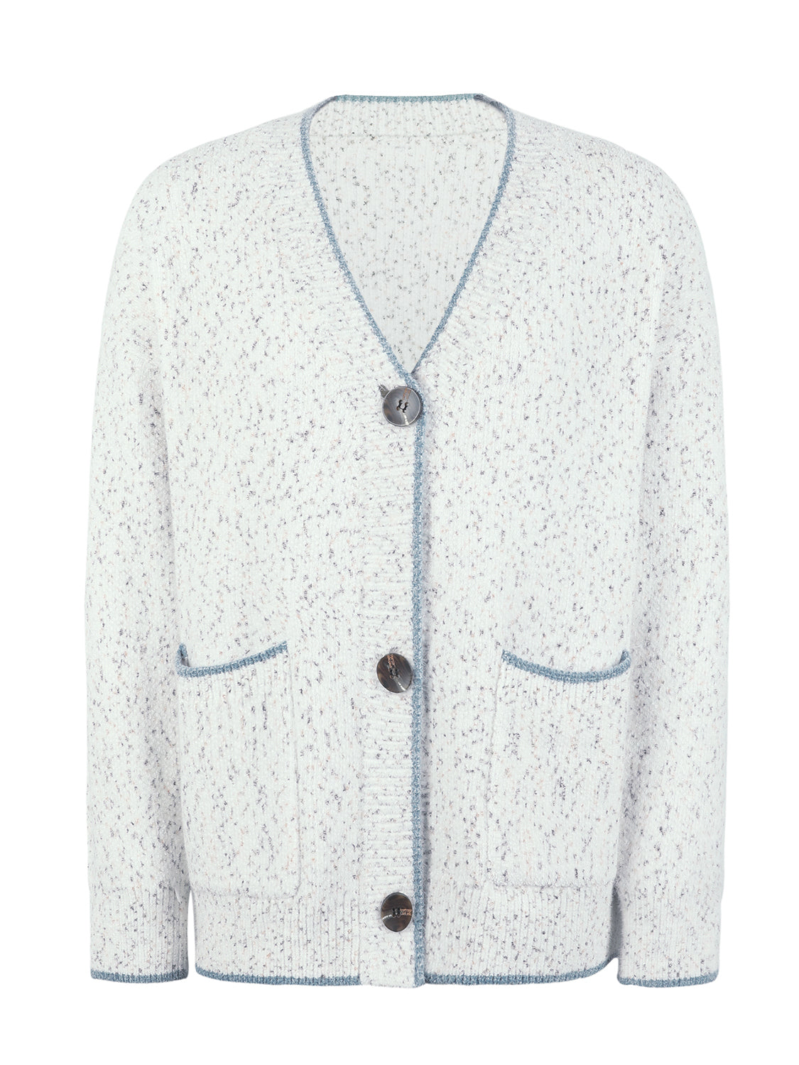 Button Down V-Neck Cardigan with Pockets