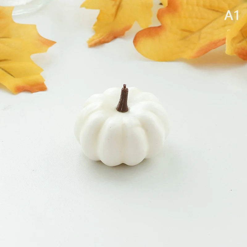 Mini Artificial Halloween Pumpkin Decor Simulation Vegetable DIY Craft Halloween Home Party Decoration Props Farmhouse Harvest