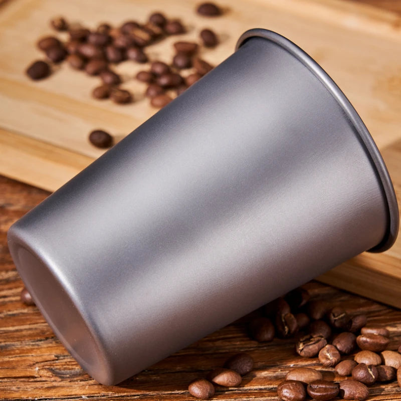 Camping Cup for Coffee Wine Tumbler Tourist Mug Cups for Drinks Bubble Tea Tumbler Cups of Drinking Titanium Drinkware Titanium