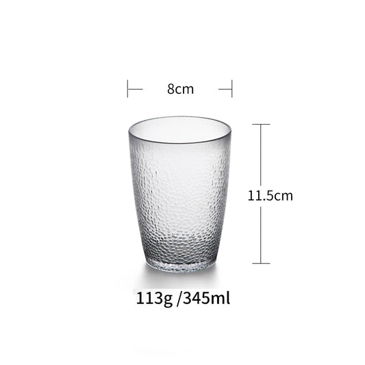 Acrylic Drinking Glasses Set Reusable Drink Tumblers Unbreakable Reusable Plastic Cups Plastic Tumbler Set Dishwasher Safe 6pack