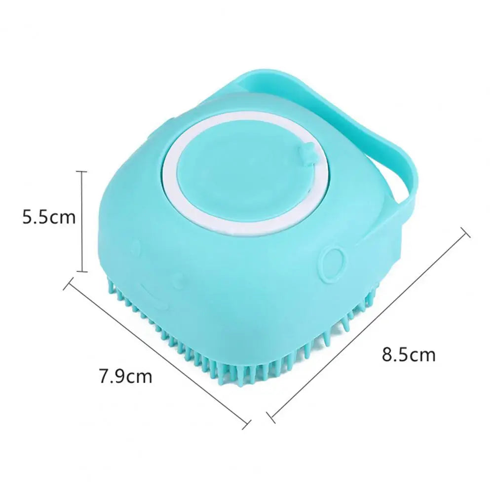 Bathroom Dog Bath Brush Pet Bath and Shampoo Brush Grooming Comb Silicone Dog Hair Grooming Cleaning Comb dog accessories