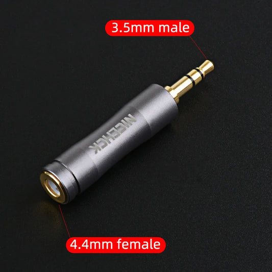 NiceHCK HIFI Earphone Adapter Plug 4.4mm Female to 3.5mm 2.5mm Male Wire Connector Gold-plated Audio Jack Earbud Accessories