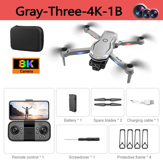 Xiaomi V888 Control Drone 8K 1080P HD Aerial Photography Intelligent Obstacle Avoidance Quadcopter Foldable Remote Helicopter