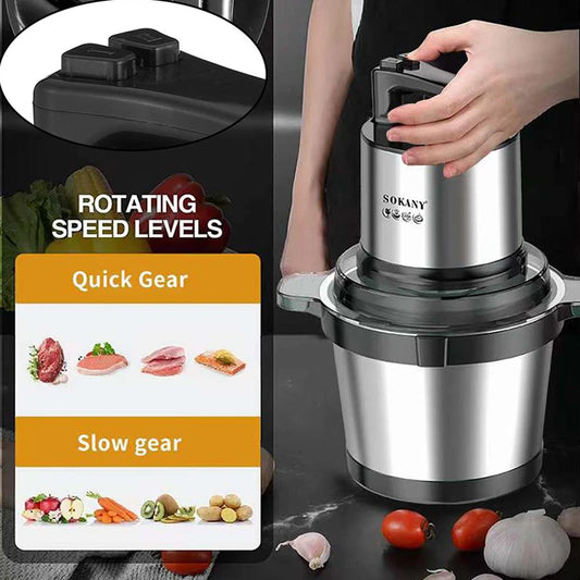 Meat Grinders Household Electric Meat Grinder Automatic Cooking Mincer Stainless Steel Bowl Kitchen Appliances