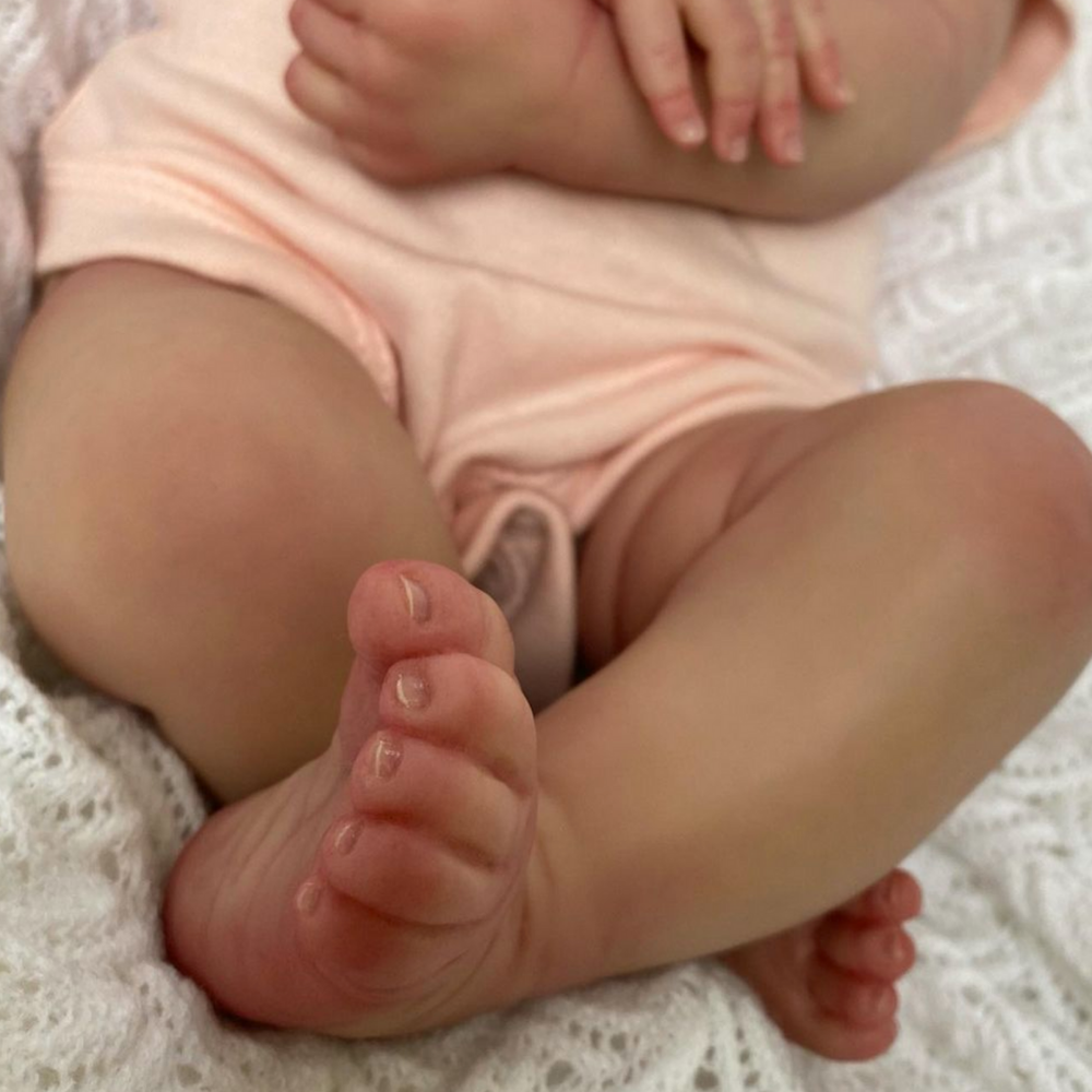 18" NPK Reborn Baby Doll – Handmade Lifelike Soft Body with 3D Skin & Veins, Collectible Gift