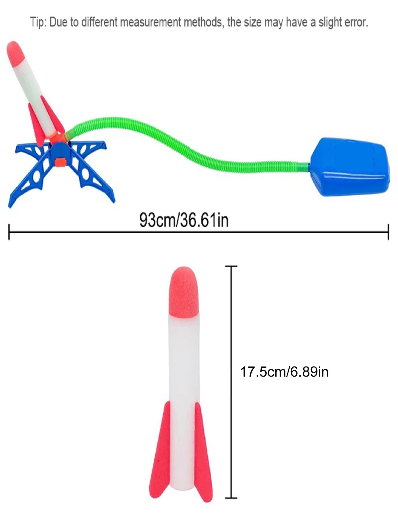 Children Outdoor Sport Toys Air Rocket Foot Pump Launcher Parent-Child Interactive Games Air Pressed Stomp Soaring Rocket Toys