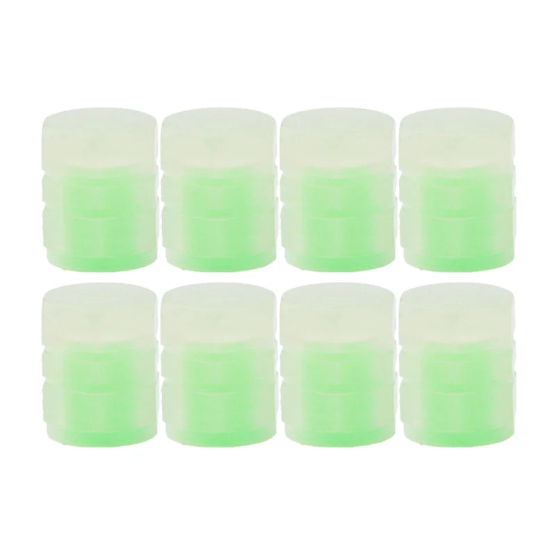 20Pc Luminous Valve Caps Fluorescent Night Glowing Decor Car Motorcycle Bicycle Wheel Hub Valve Stem Cap Styling Car Accessories