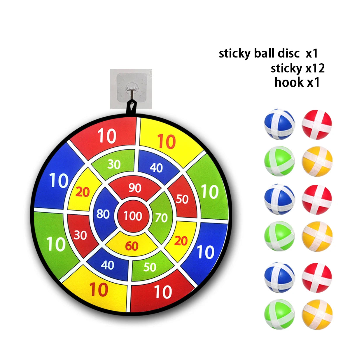 12 Sticky Ball Dart Disc Sets, Indoor and Outdoor Toys, Parent-Child Interaction, Birthday Gifts, Party Games, Supplies