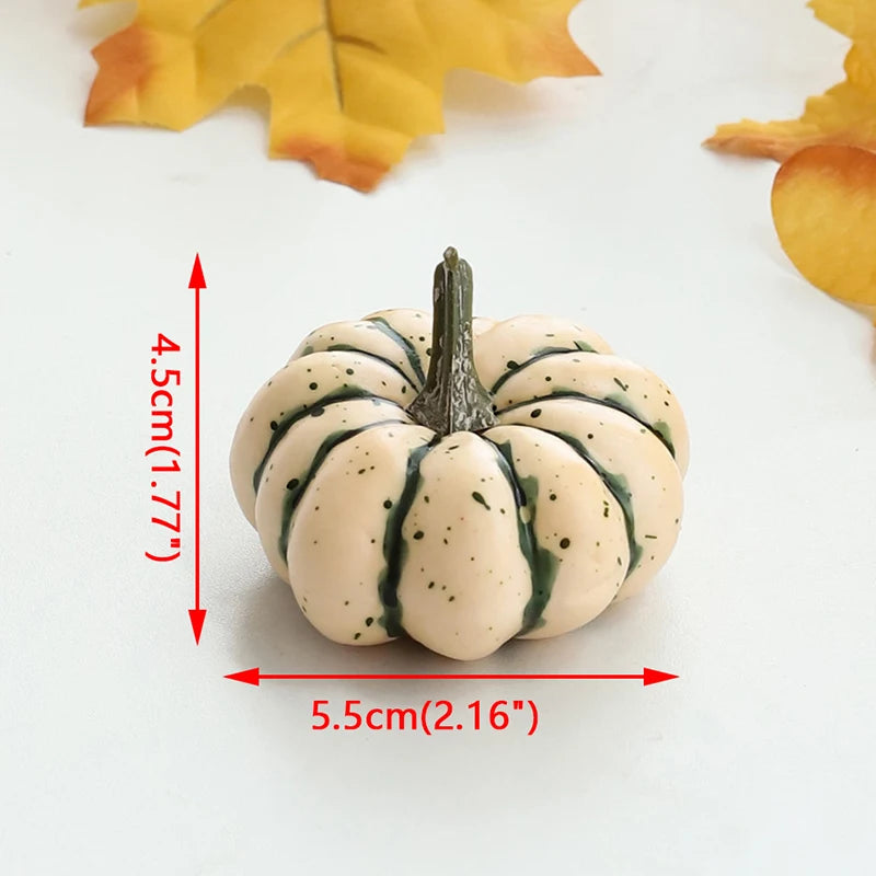 Mini Artificial Halloween Pumpkin Decor Simulation Vegetable DIY Craft Halloween Home Party Decoration Props Farmhouse Harvest