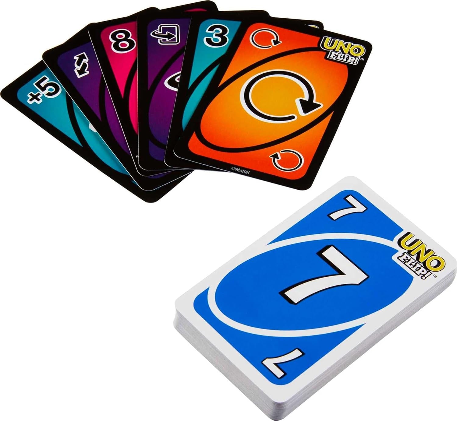 UNO Flip! Card Game for Kids, Adults & Family Night with Double-Sided Cards in Collectible Storage Tin (Amazon Exclusive)