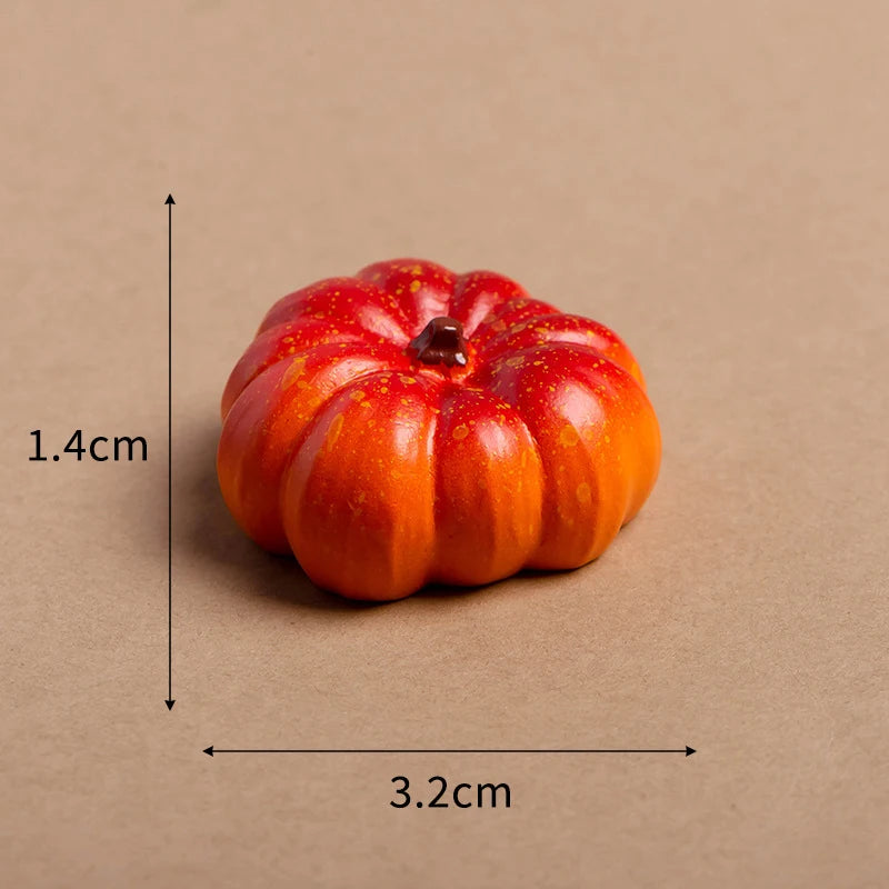 Mini Artificial Halloween Pumpkin Decor Simulation Vegetable DIY Craft Halloween Home Party Decoration Props Farmhouse Harvest