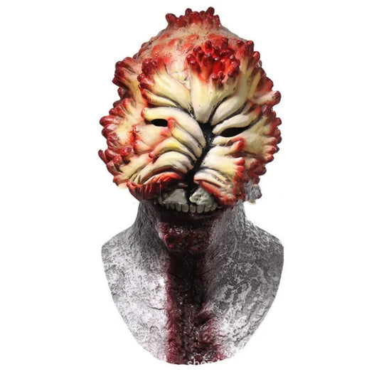 Horror Movie Game The Last of Us Latex Mask Cosplay Zombies Clickers Full Face Helmet Halloween Masquerade Party Costume Prop