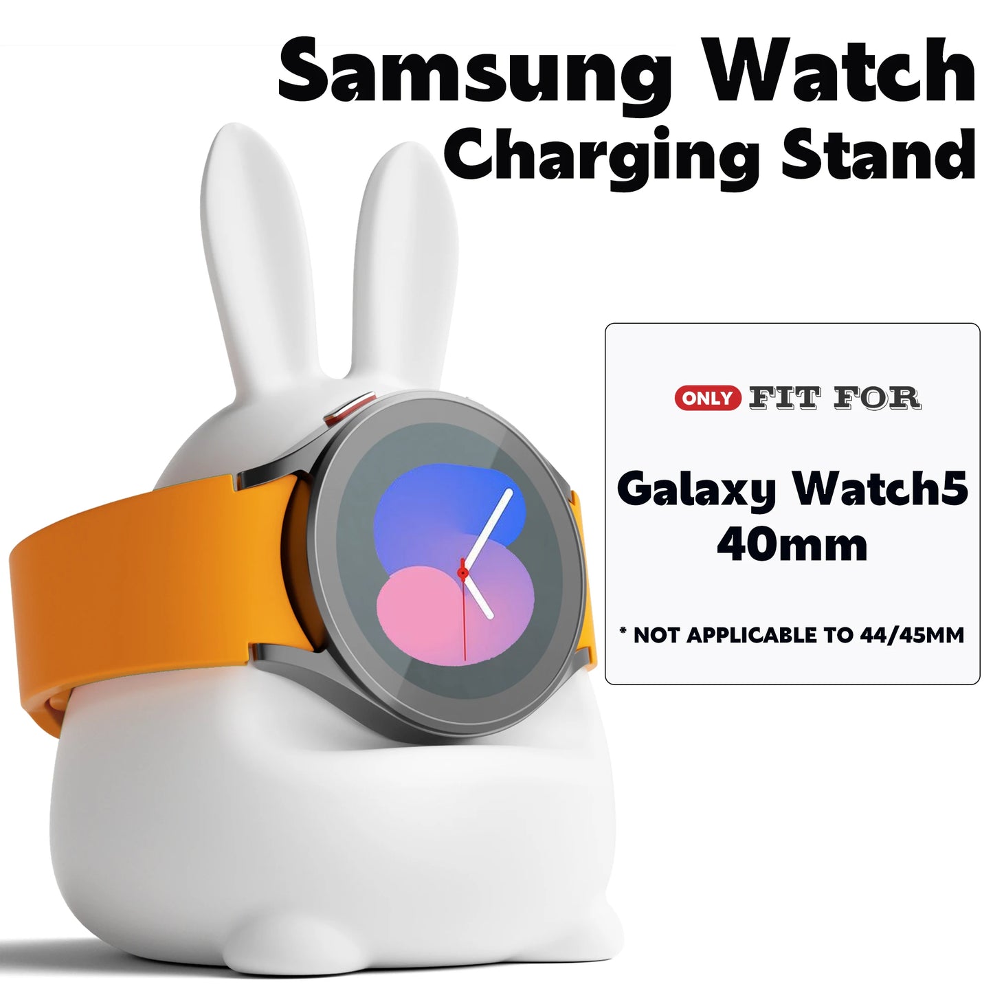 Charging Dock Station Watch Accessories Silicone Charger Stand Charger Holder for Samsung Galaxy Watch 5 Classic 40mm Anti Slip