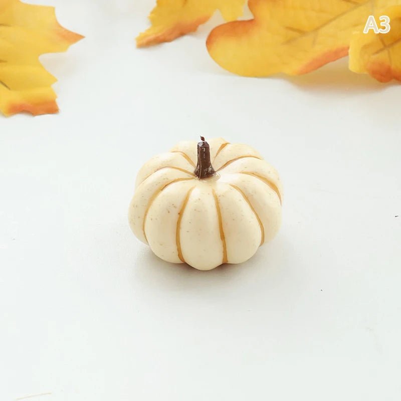 Mini Artificial Halloween Pumpkin Decor Simulation Vegetable DIY Craft Halloween Home Party Decoration Props Farmhouse Harvest