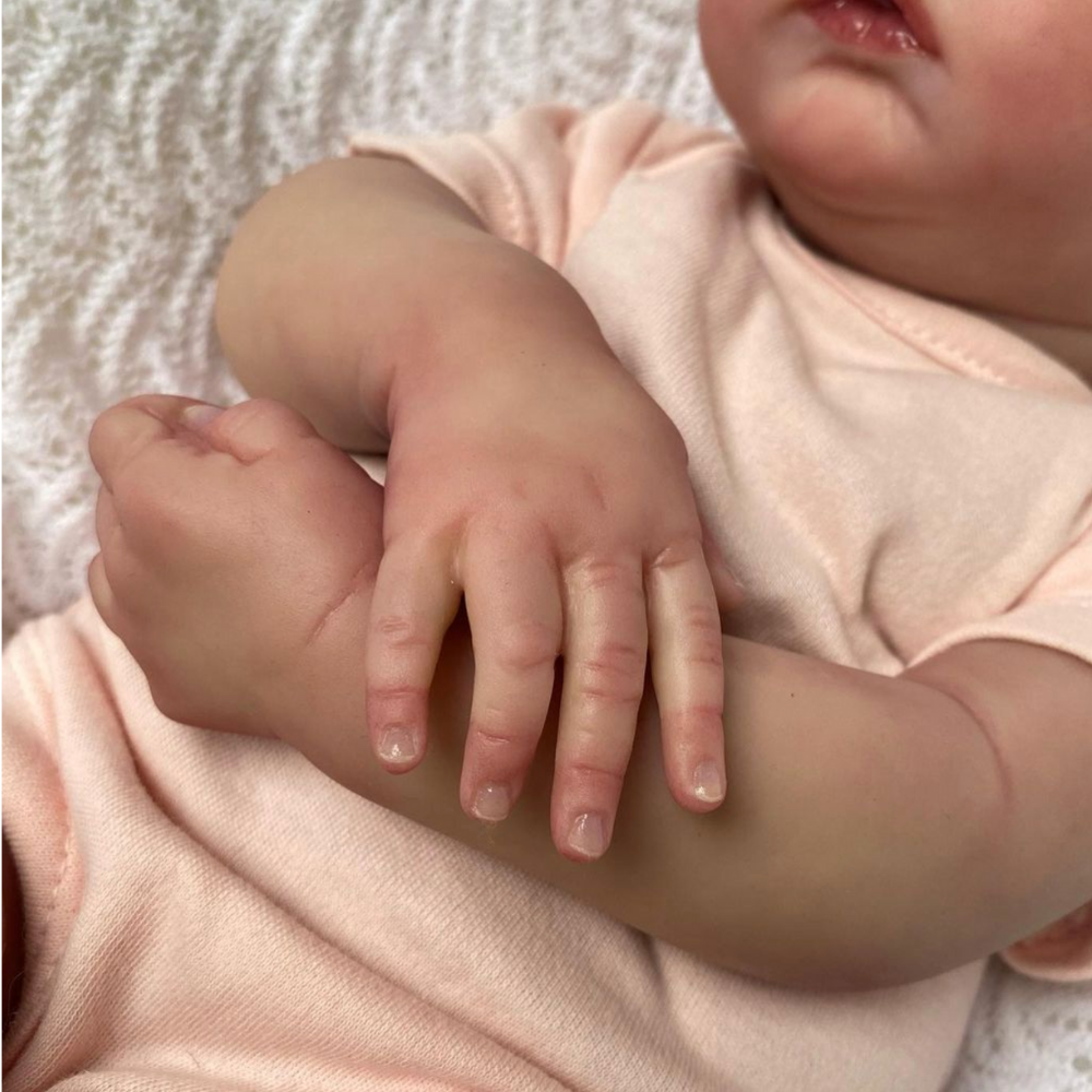 18" NPK Reborn Baby Doll – Handmade Lifelike Soft Body with 3D Skin & Veins, Collectible Gift