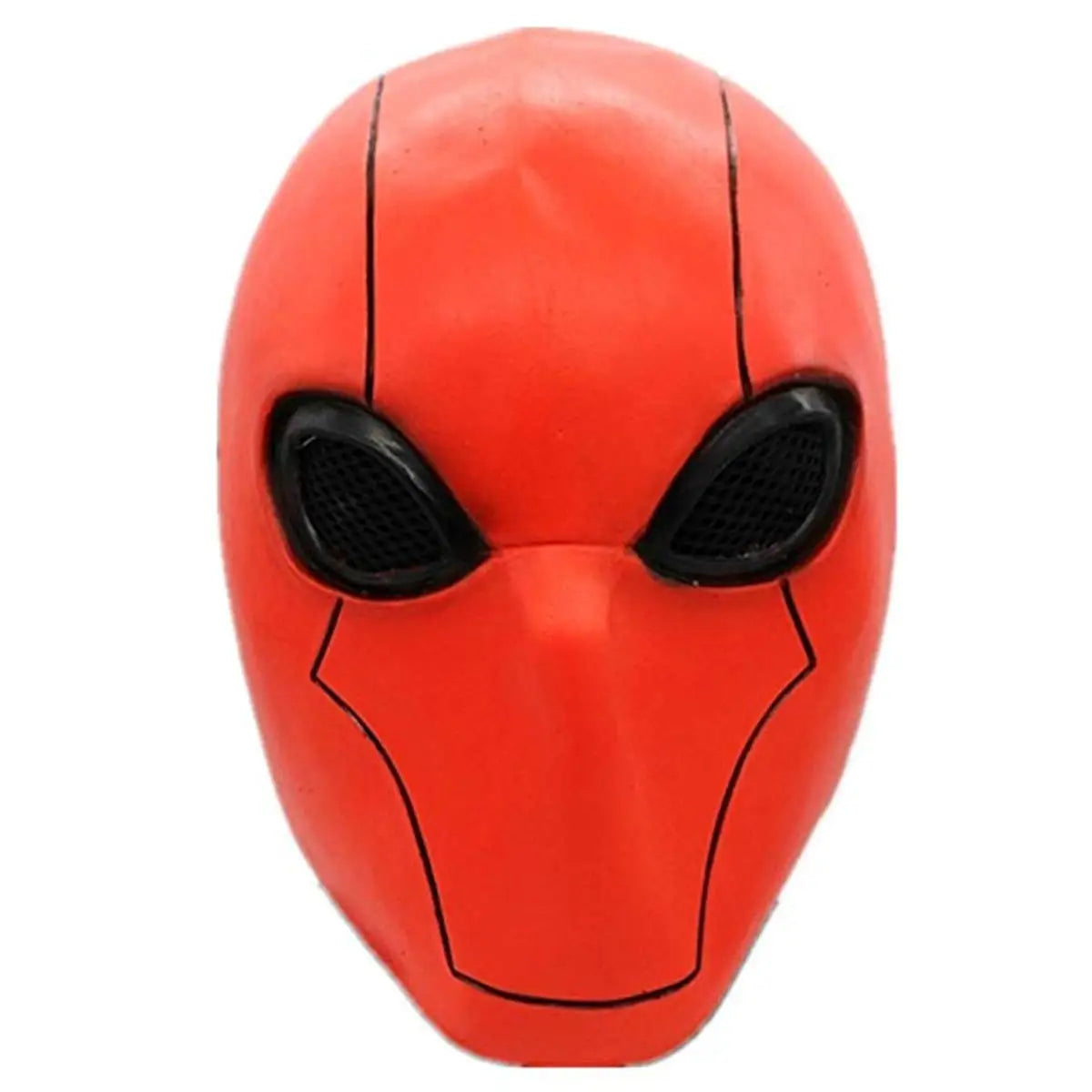 Red Hood Mask Movie Anime Full Head Latex/Resin Helmet with Mesh Eye Game Cosplay Halloween Costume Props