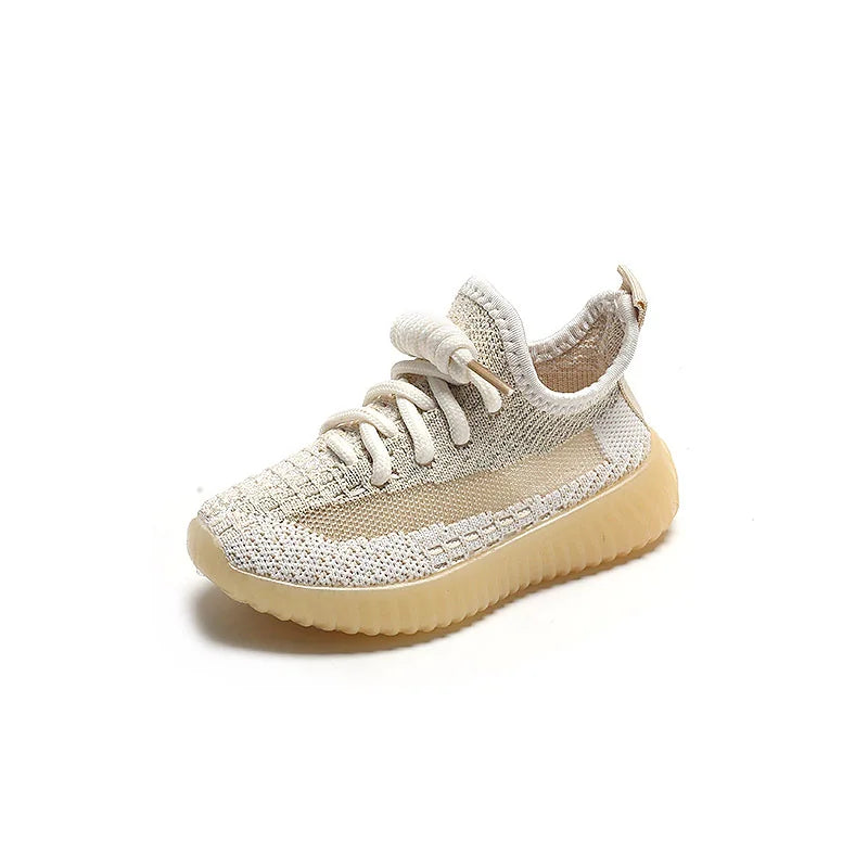 Children'S Iightweight Casual Coconut Shoes Woven With Rubber Soles For Babies, Boys And Girls. Non Slip Outdoor Sports Mesh Bre