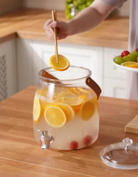 Juice Cup Cold Beverage Dispensing Jug for Water Transparent Kettle Lemonade Container Refrigerator Water Bucket Dispenser Jugs