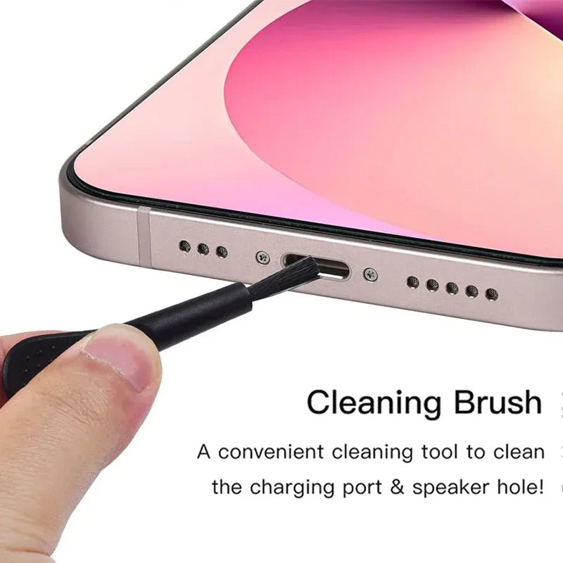 Mobile Phone Dust Cleaner Brush for iPhone 14 13 Pro Max Samsung Mi Port Cleaner Kit Computer Keyboard Screen Cleaning Tool Set