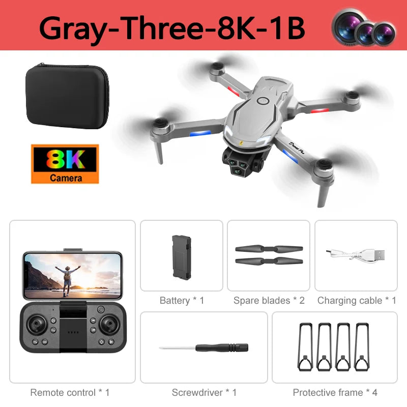 Xiaomi V888 Control Drone 8K 1080P HD Aerial Photography Intelligent Obstacle Avoidance Quadcopter Foldable Remote Helicopter