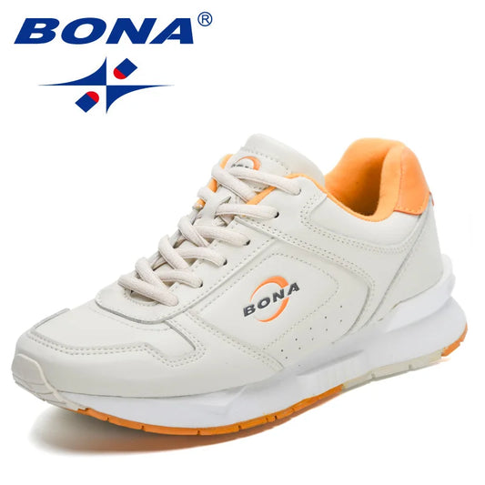 BONA 2023 New Designers Brand Classics  Light Sneakers Women Fashion Running Shoes Casual Walking Footwear Ladies Comfort