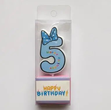 Hot Happy Birthday Number 0-9 Candles Cartoon Mickey Minnie Mouse Candle Cake Cupcake Topper Party Decoration Supplies DIY Gifts