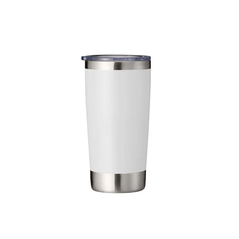 Custom 20 oz Tumbler with Lid Stainless Steel Double Wall Vacuum Insulated Travel Mug Coffee Cup Great for Cold