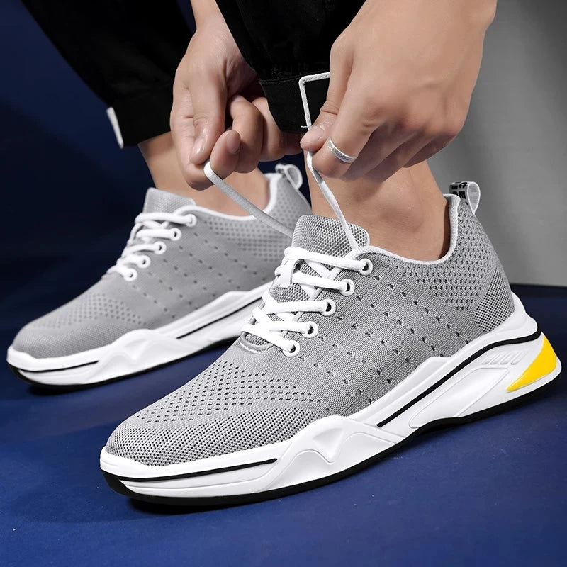 Fashion Elevator Shoes Men Sneakers Height Increasing Shoes Leisure Sports Casual Taller Shoes Man Increase Shoes Insole 8cm