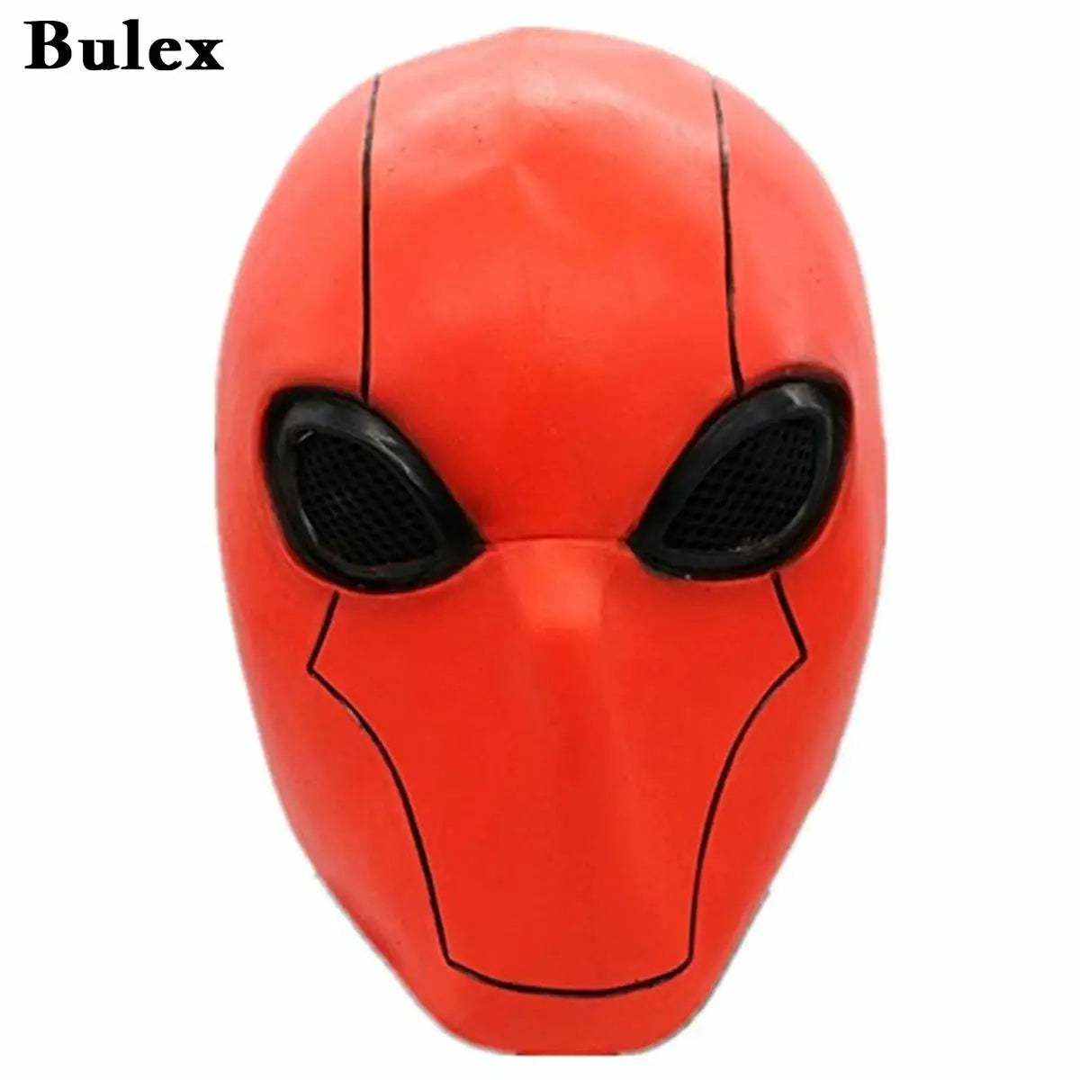 Red Hood Mask Movie Anime Full Head Latex/Resin Helmet with Mesh Eye Game Cosplay Halloween Costume Props