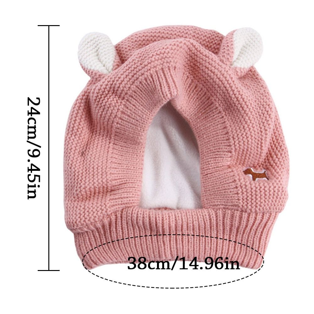 Quiet Dog Ear Muffs | Noise Protection Knitted Hat | Anxiety Relief & Winter Warmth for Medium & Large Dogs - NEW!