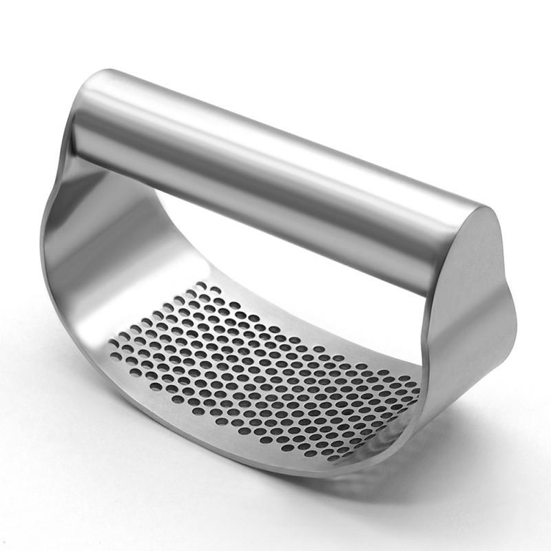 Stainless Steel Garlic Press - Manual Mincer & Chopper Tool for Fruits, Vegetables, and Cooking | Kitchen Gadgets