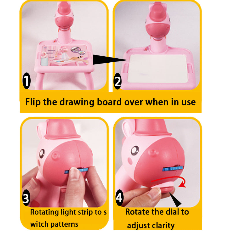 Children's LED Projector Drawing Table – Educational Painting Set & Learning Toy